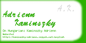 adrienn kaminszky business card